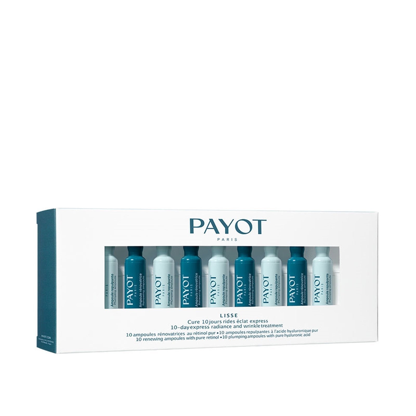 Tratamiento exprés de luminosidad y antiarrugas Payot Lisse 10 días 10x1ml