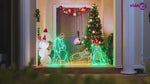 HKH Cenário de Natal Iluminado em PVC - Colorido