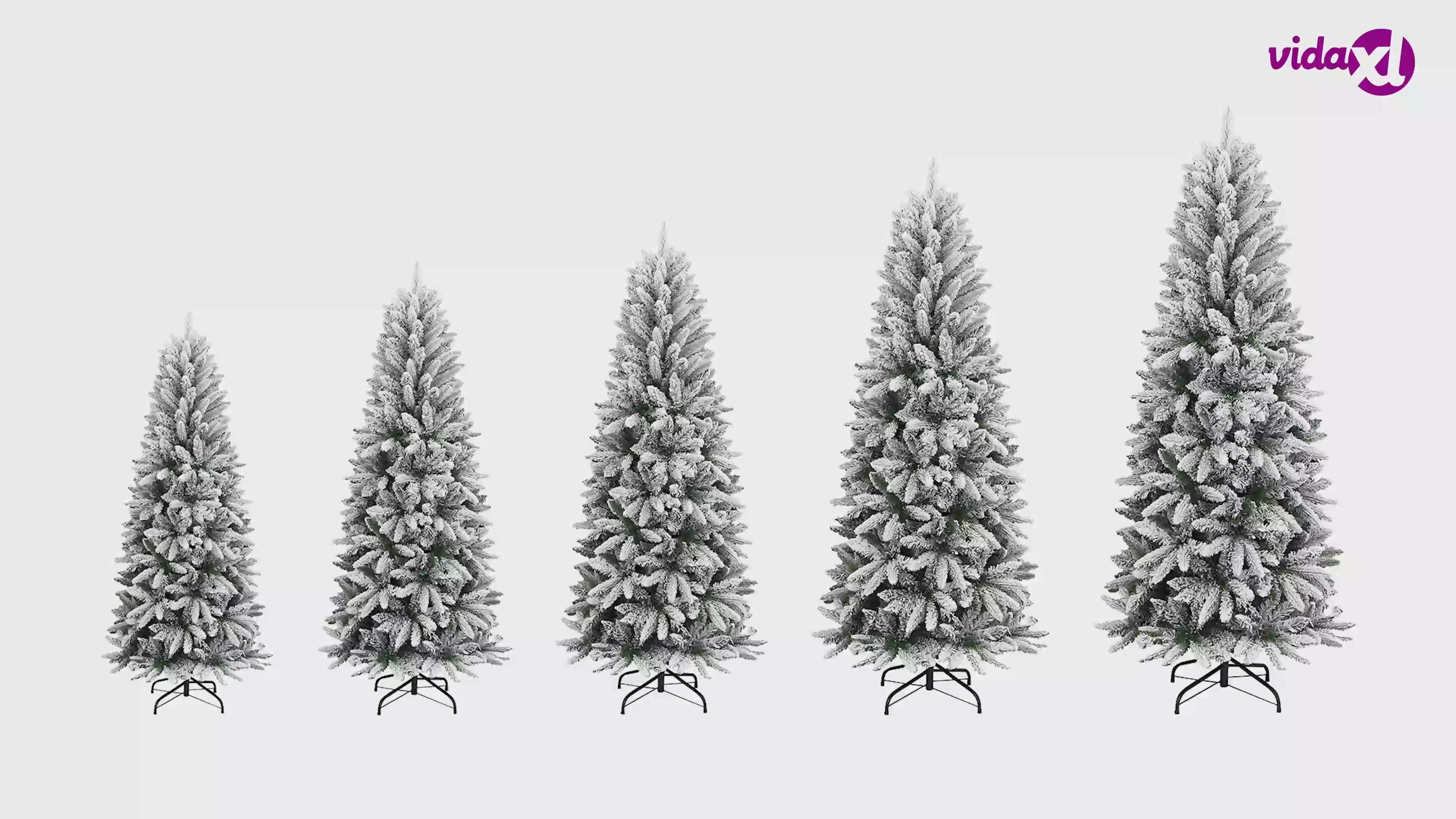 HKH Árvore Natal Artificial com 300 Luzes LED e Flocos de Neve