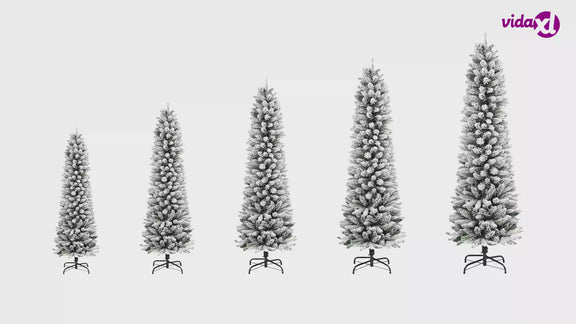 HKH Árvore Natal Artificial com 300 Luzes LED e Flocos de Neve