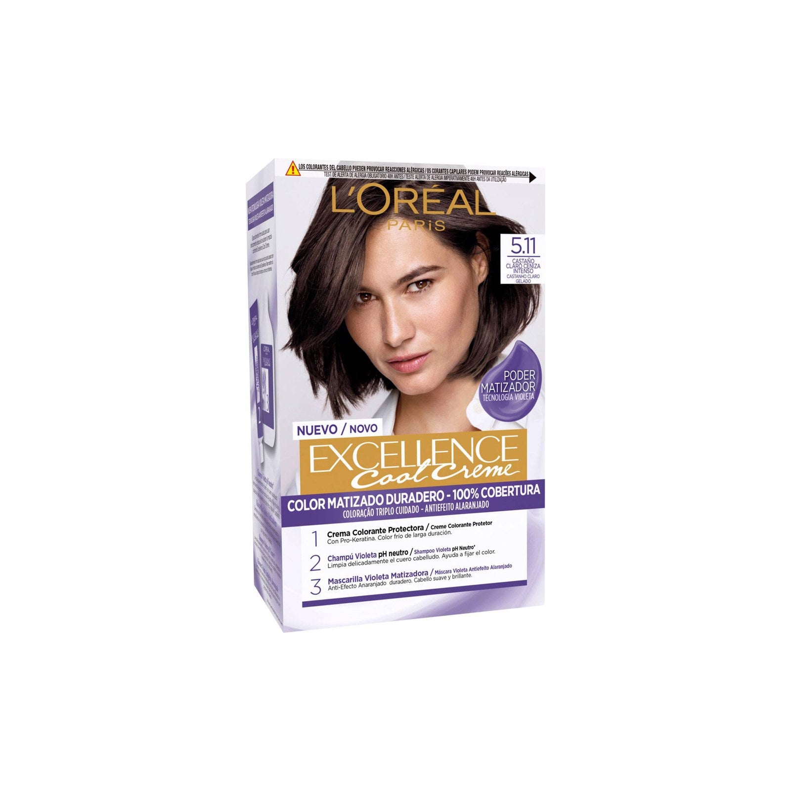 L'Oréal Paris Excellence Cool Creme 5.11 Castanho Claro 1 un