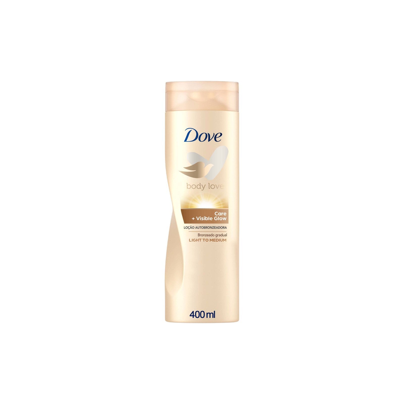 Loção Corporal Autobronzeadora Dove Care + Visible Glow Fair 416 g 400 ml