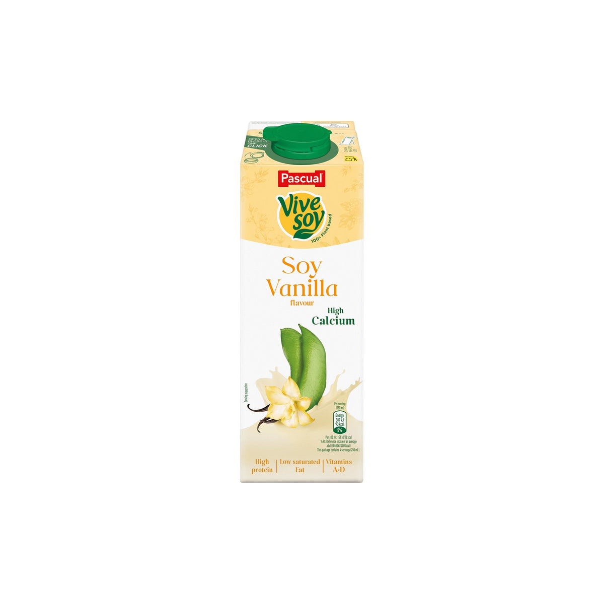 Vive Soy Vivesoy Bebida de Soja Sabor Baunilha 1 L