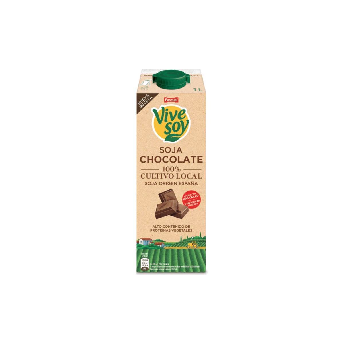 Vive Soy Vivesoy Bebida de Soja com Chocolate 1 L