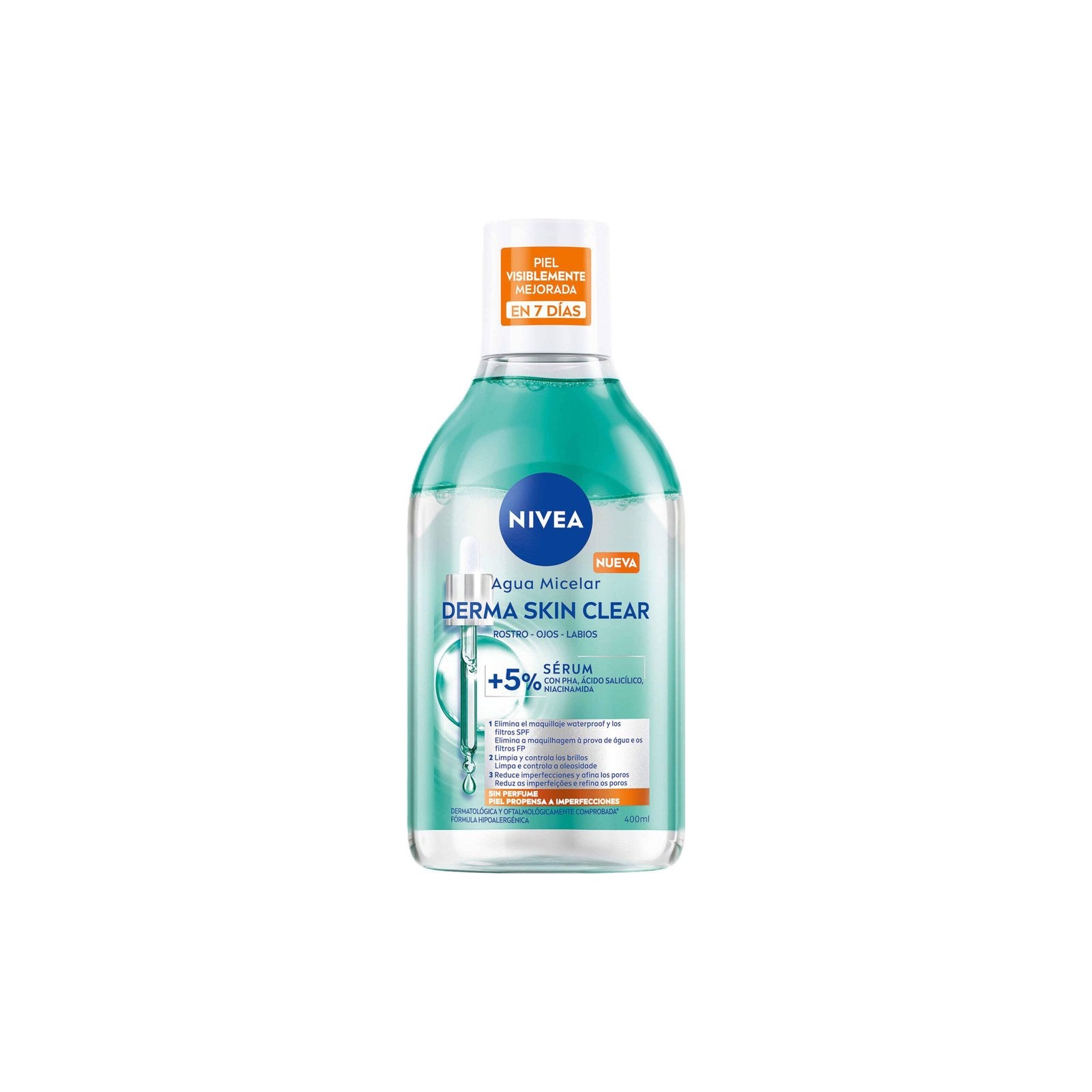 Nivea Derma Skin Clear Água Micelar 400 ml