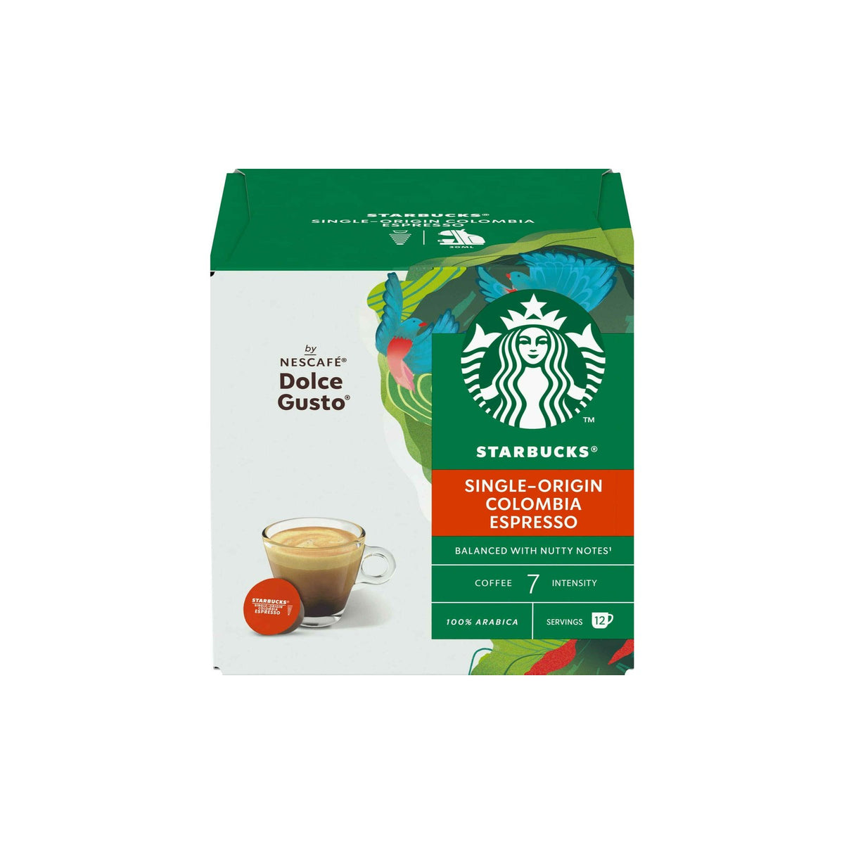 Starbucks Single-Origin Colômbia Int 7 Cápsulas 12 un