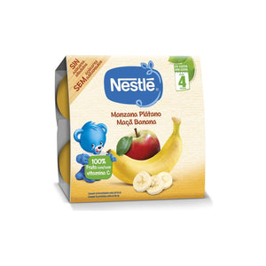 Nestlé Puré de Fruta Maçã e Banana +4M 4x100 g
