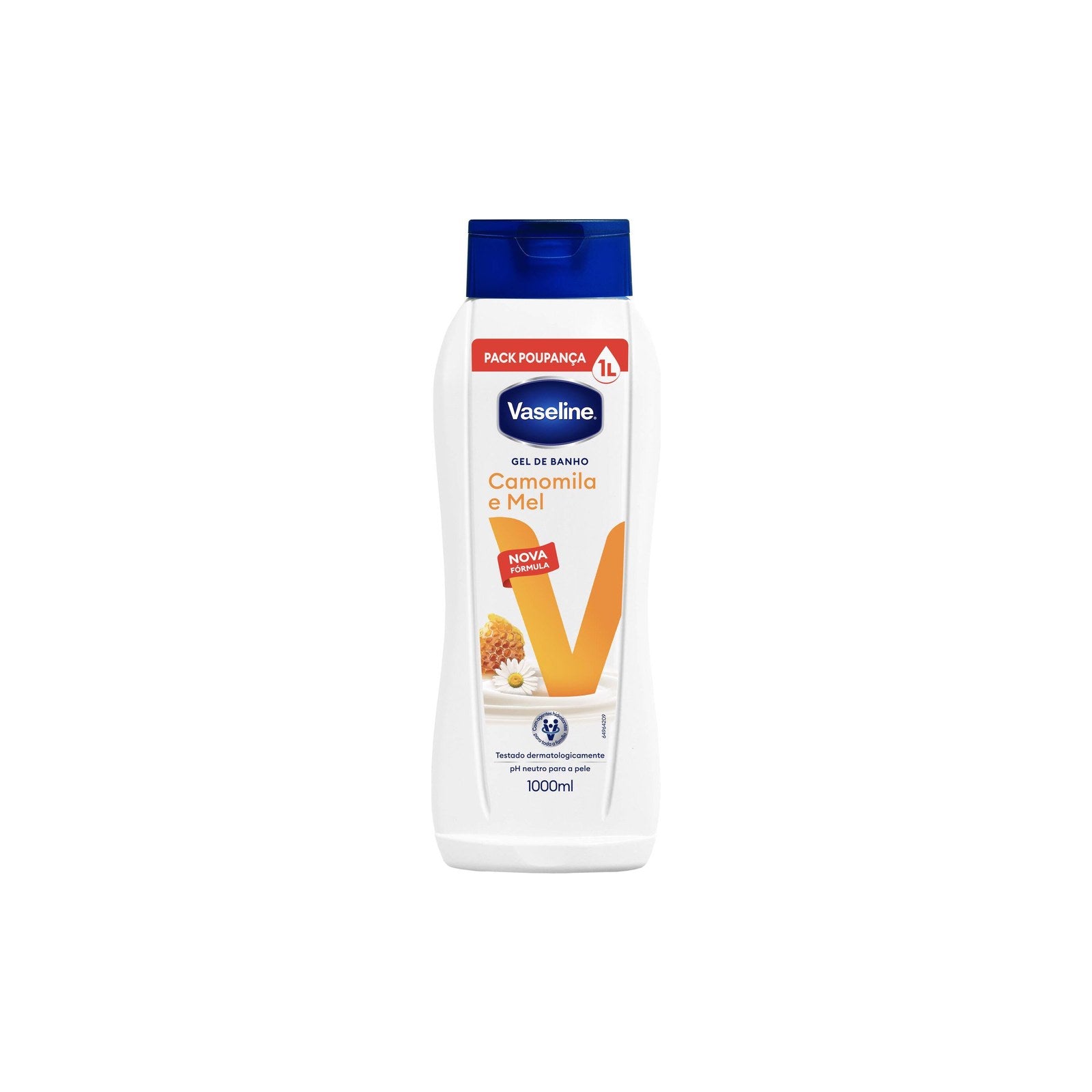 Gel de Banho Vaseline Camomila e Mel 1,03 kg 1 L
