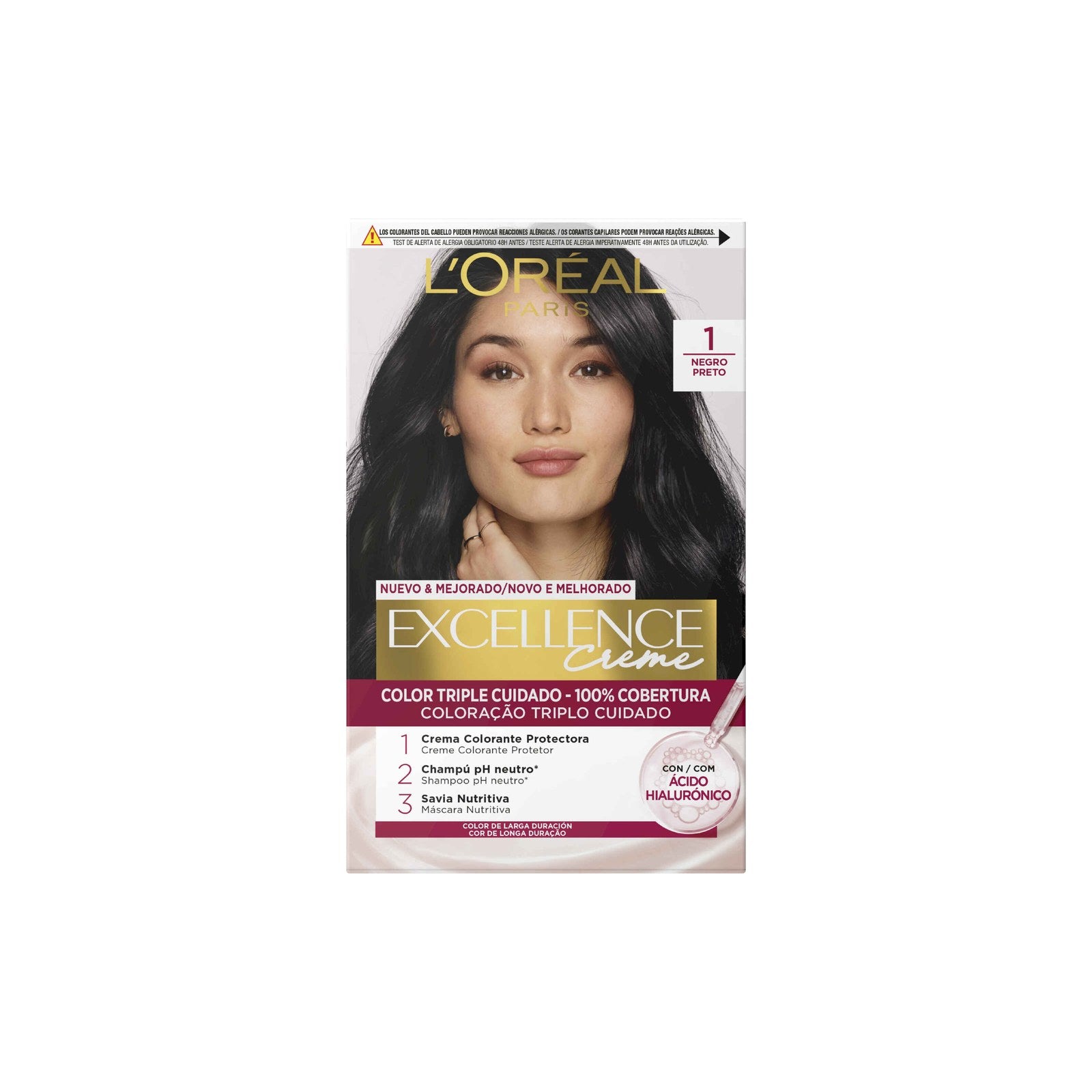L'Oréal Paris Excellence Creme Tom 1 Preto 1 un
