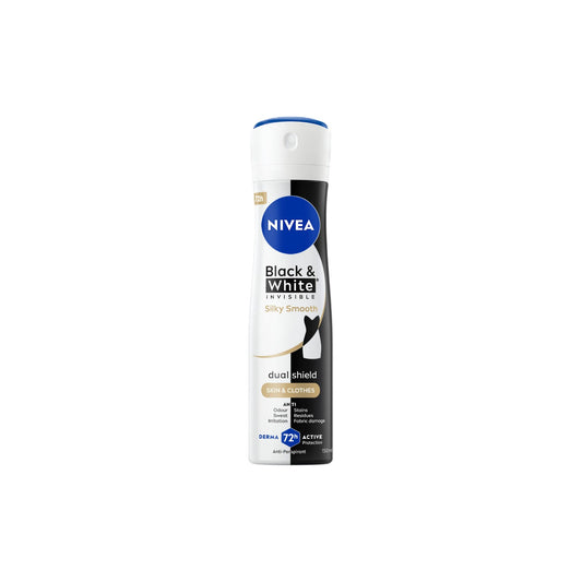 Nivea Black & White Silky Smooth Spray 150 ml
