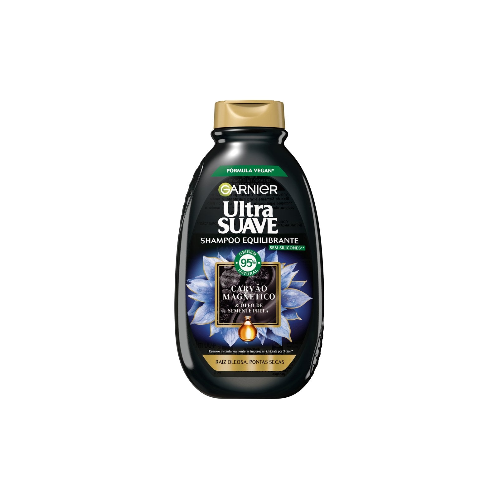 Garnier Ultra Suave Champô Carvão Magnético 400 ml