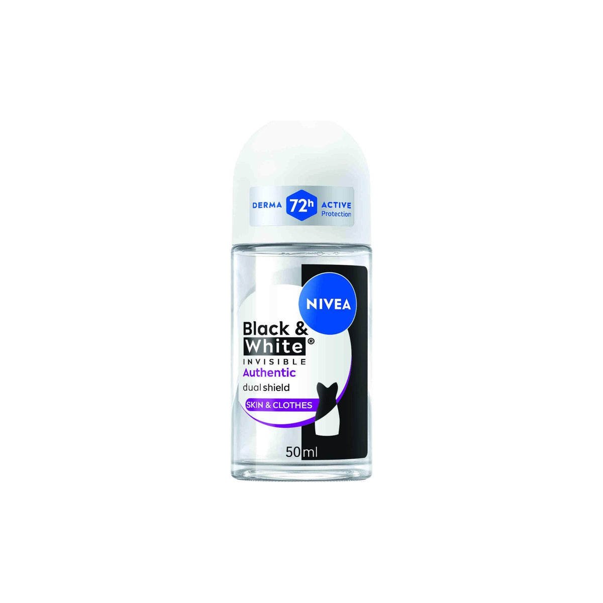 Nivea Black & White Invisible Authentic Roll-On 50 ml
