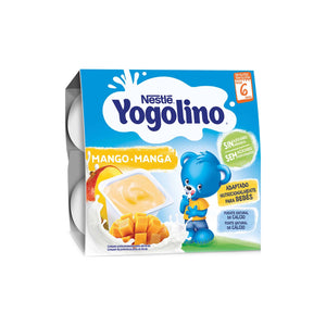 Yogolino Manga Sem Glúten +6M 4x100 g