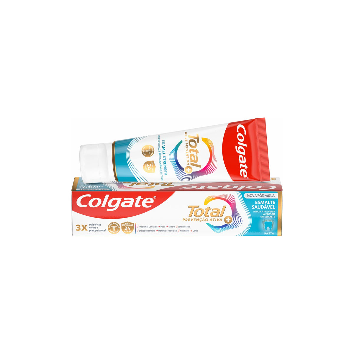 Colgate Total Prevenção Ativa Esmalte Saudável 75 ml