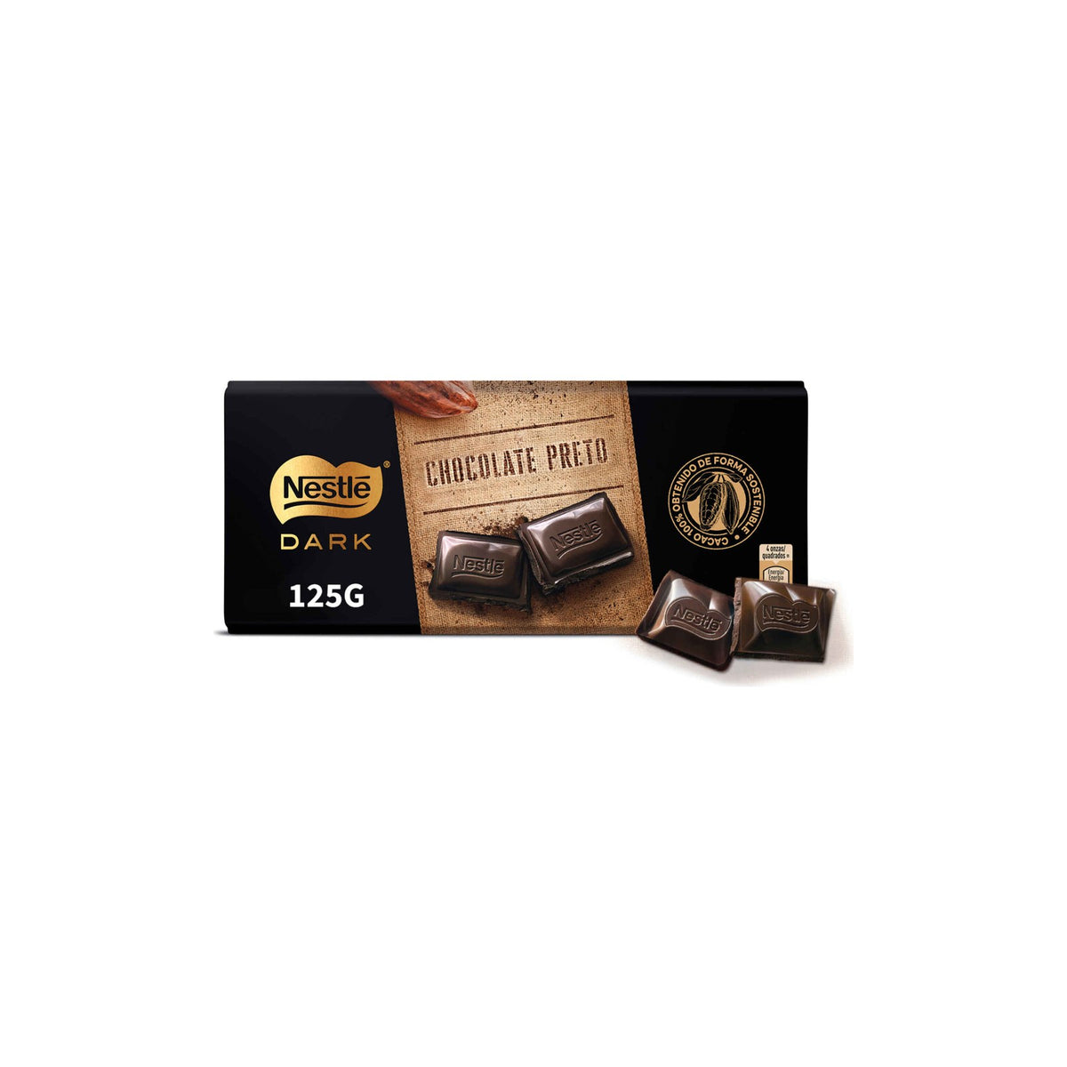 Nestlé Extrafino Dark Chocolate Preto 125 g