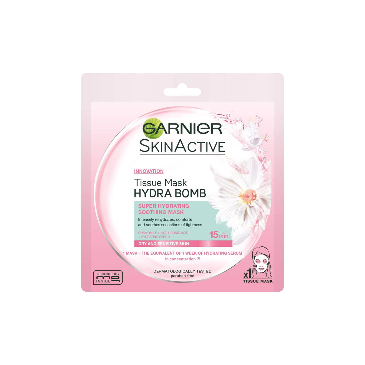 Garnier Skin Active Máscara de Tecido Apaziguante 1 un