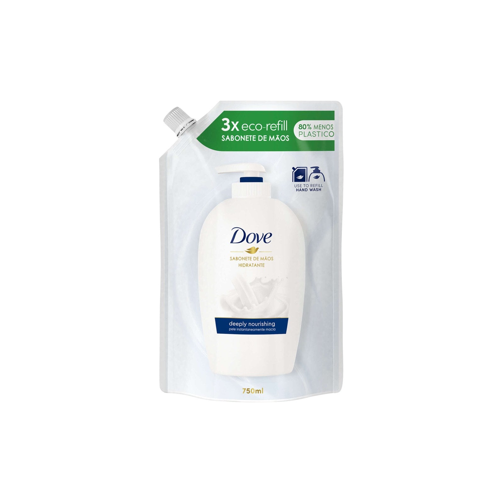 Sabonete Líquido Eco Recarga Original Dove 750 ml