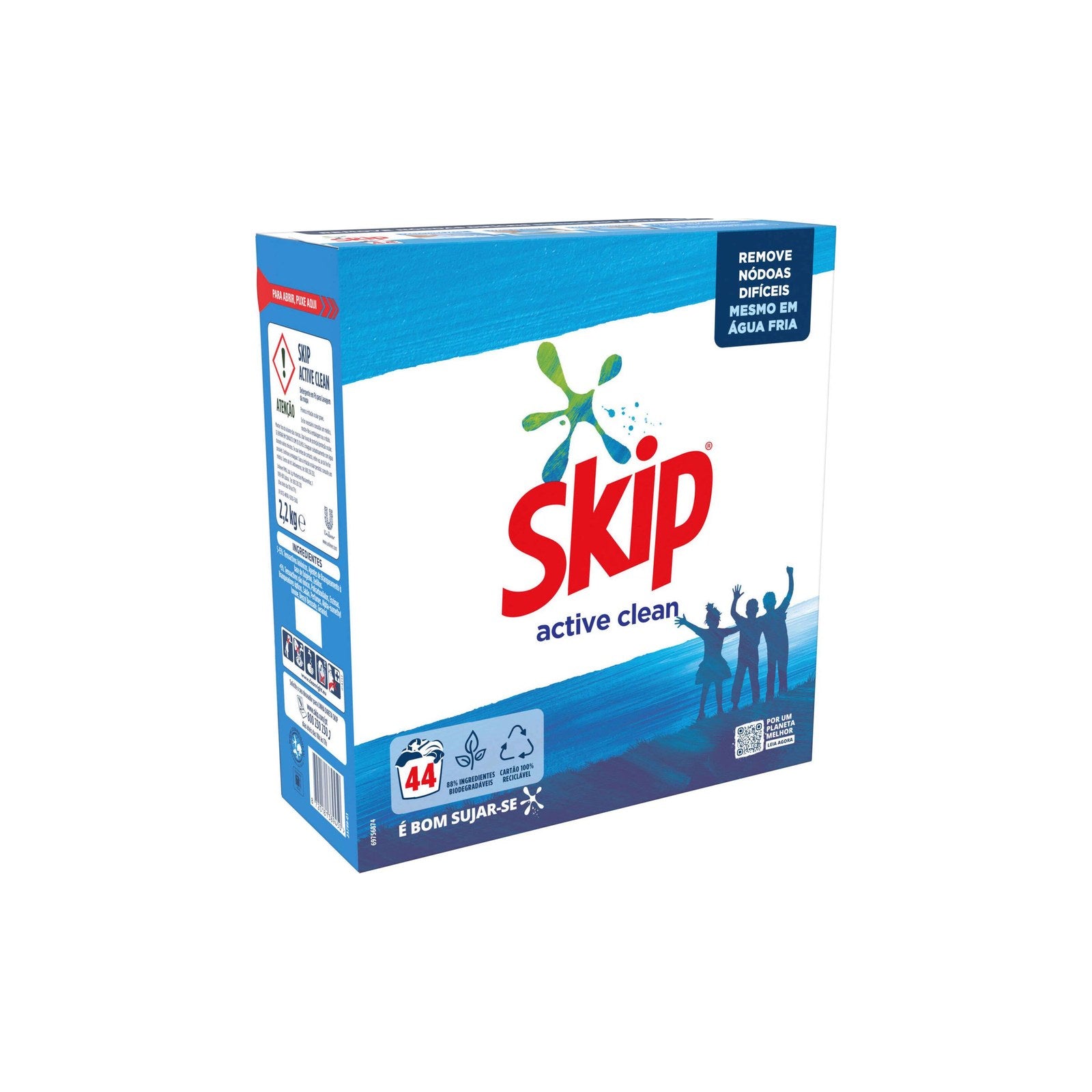 Detergente em Pó para Máquina de Roupa Skip Active Clean 2,2 kg