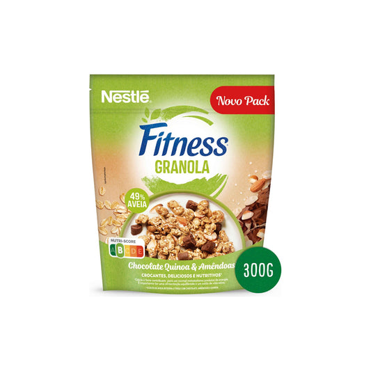 Fitness Granola Quinoa, Amêndoas e Chocolate 300 g