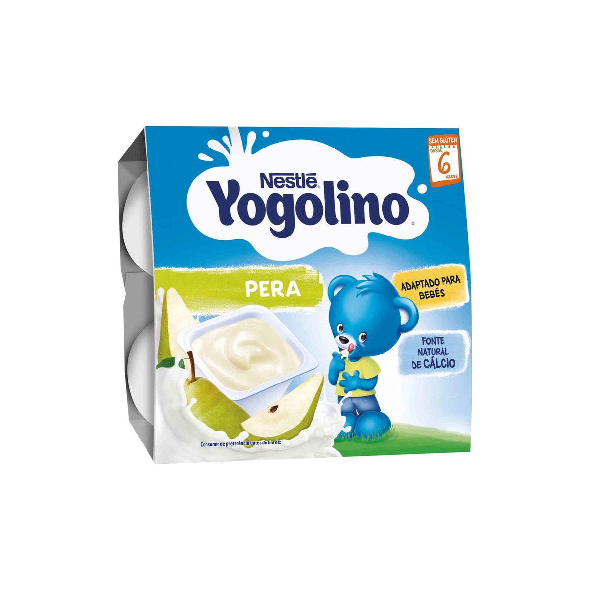 Yogolino Pera sem Glúten +6M 4x100 g