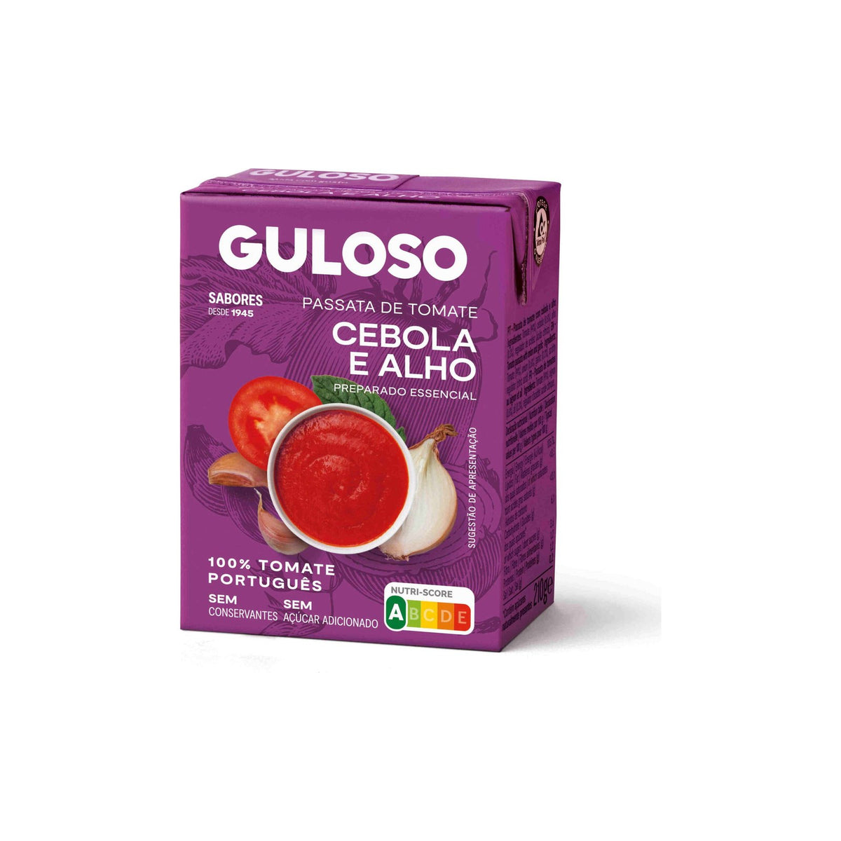 Guloso Passata de Tomate Cebola e Alho 210 g