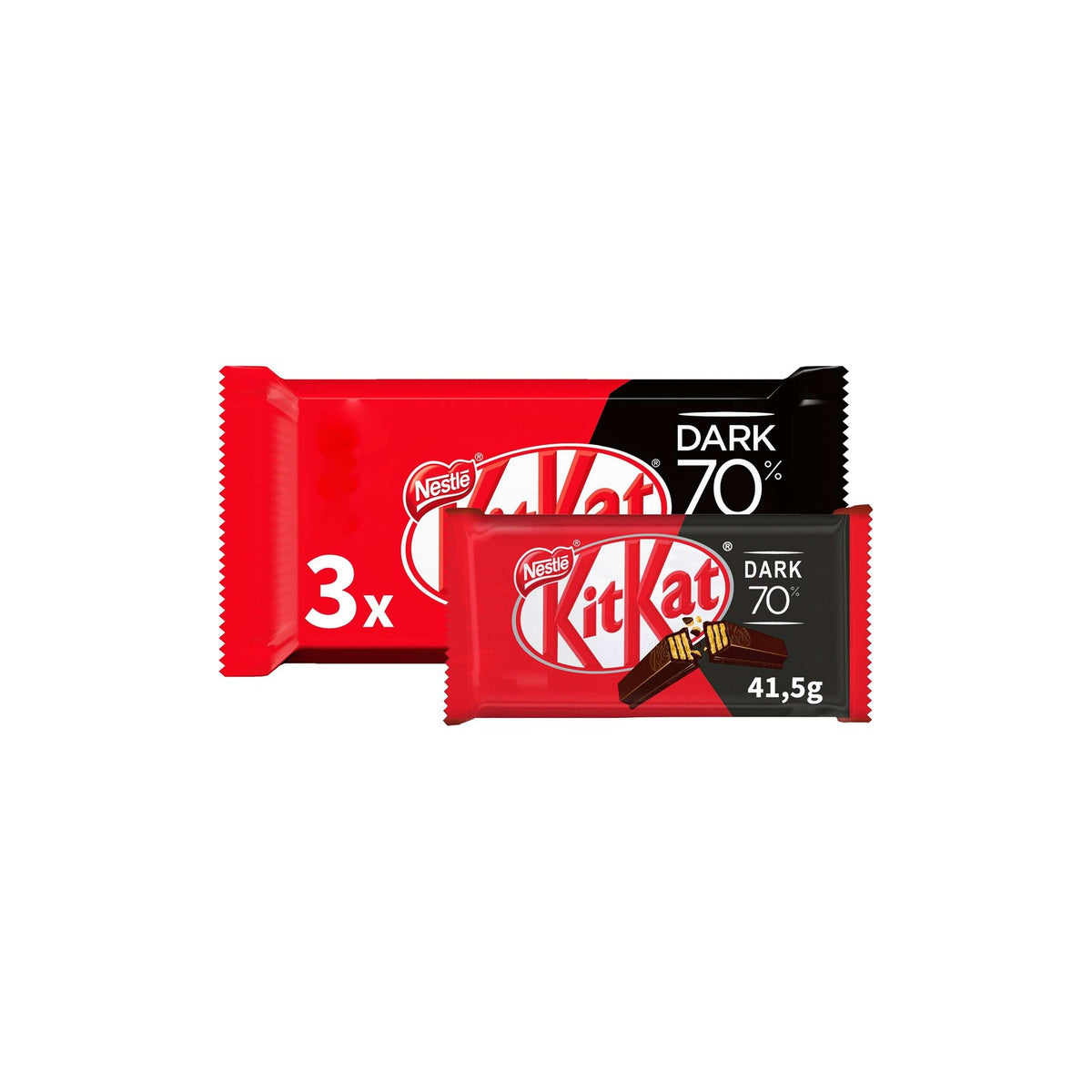 Kit Kat Chocolate Negro 70% Cacau 124,5 g