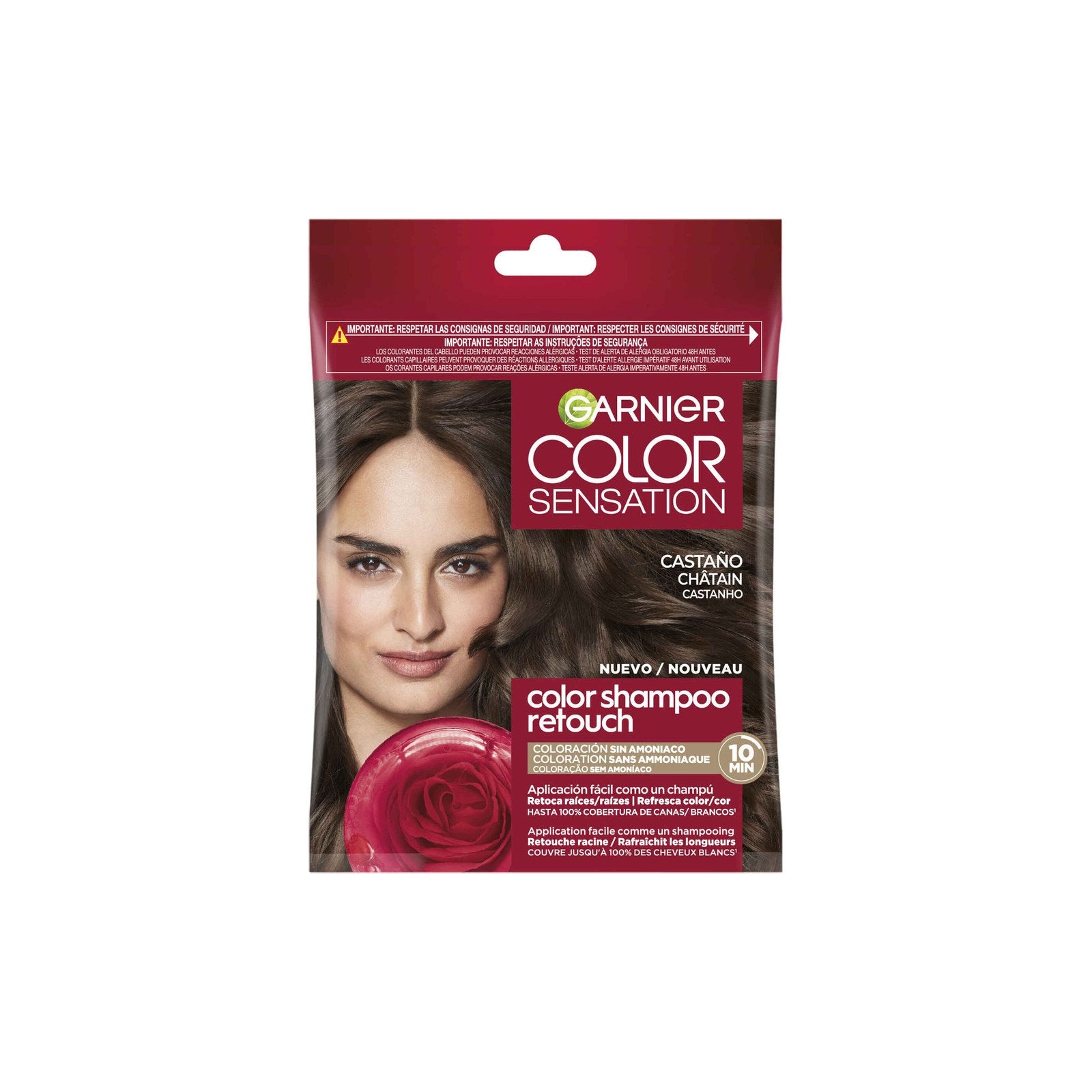 Garnier Color Sensation Shampoo Retouch Castanho 4.0 1 un