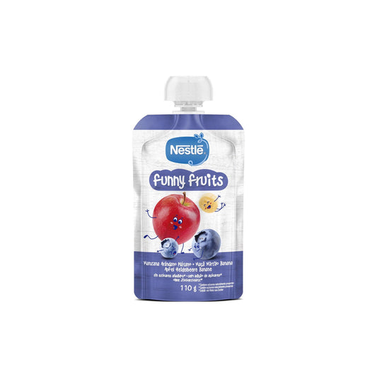 Nestlé Funny Fruits Maçã Mirtilo e Banana +12M 110 g