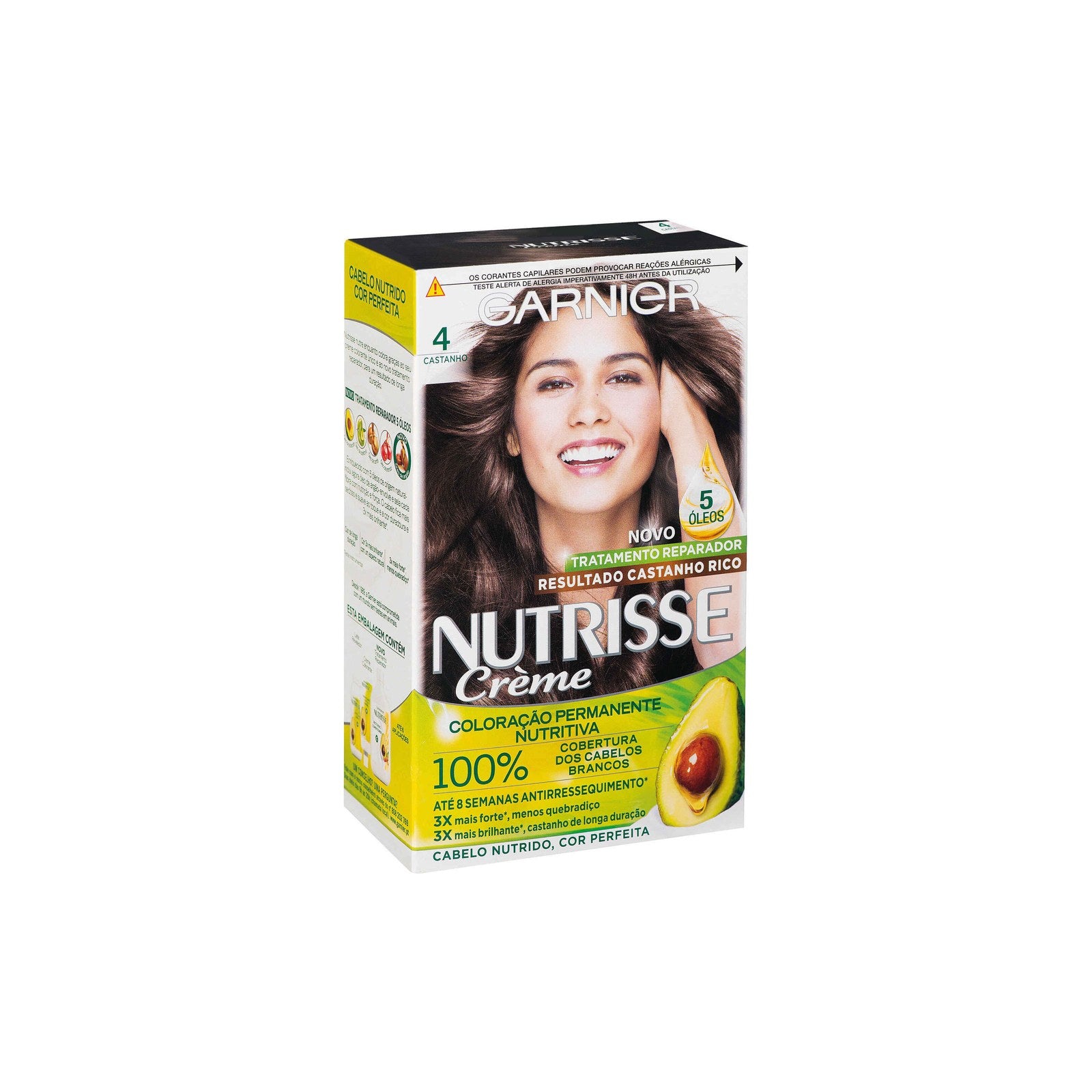 Garnier Nutrisse Coloração Permanente Castanho 4 1 un
