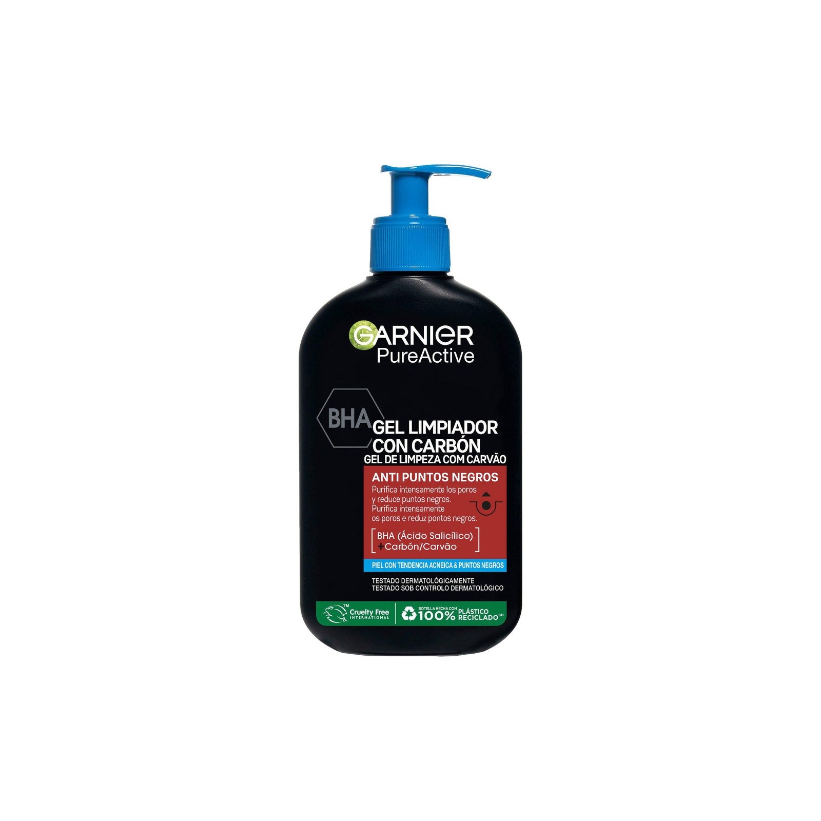 Garnier Skin Active Pure Gel de Limpeza Carvão 250 ml