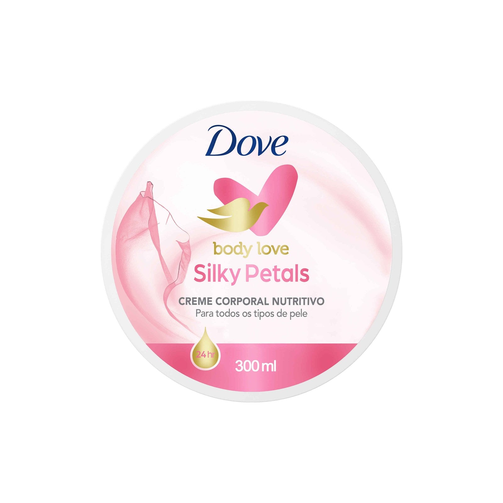 Creme Corporal Nutritivo Dove Silky Petals 304 g 300 ml