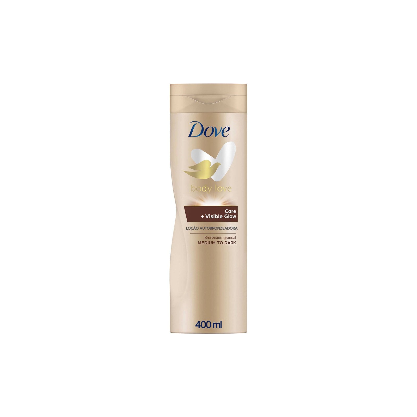 Loção Corporal Autobronzeadora Dove Visible Glow Dark 417 g 400 ml