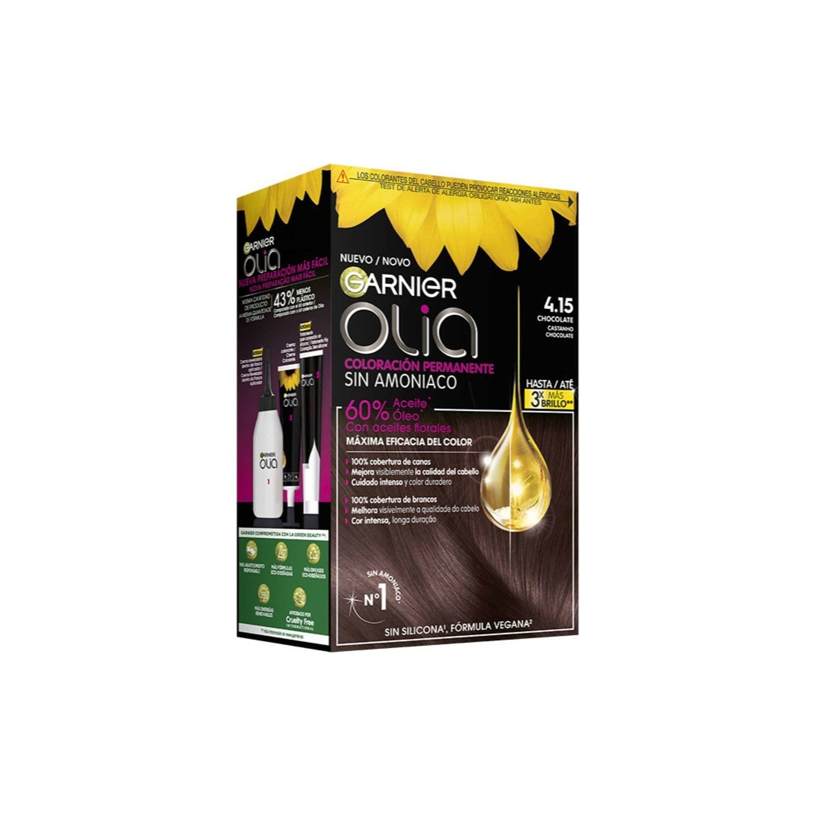 Garnier Olia Coloração 4.15 Castanho Chocolate 1 un