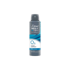 Desodorizante Spray Dove Men+Care Clean Comfort 0% Alumínio 90 g 150 ml
