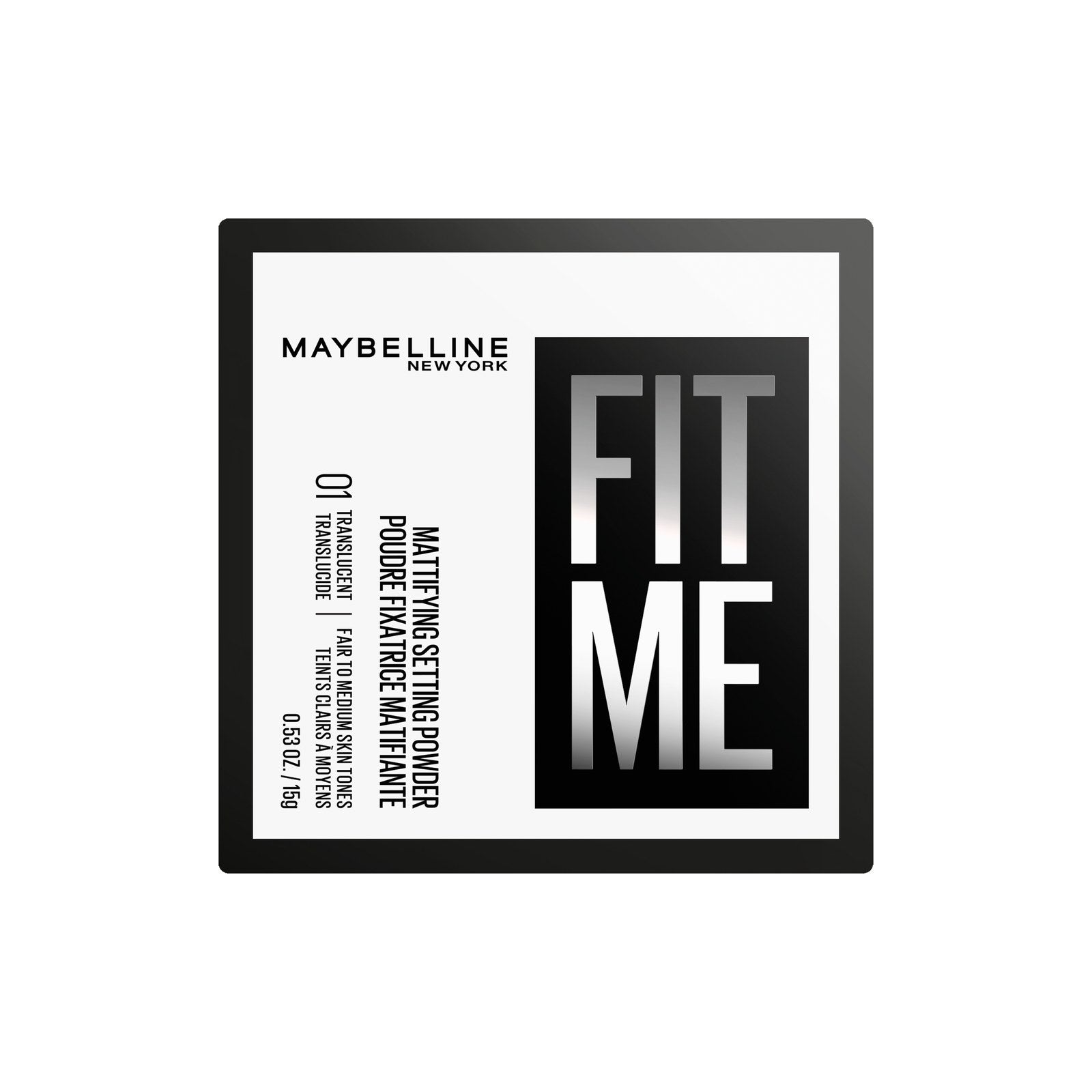 Maybelline New York Fit Me Pó Fixador Matificante 01 Translúcido 15 g