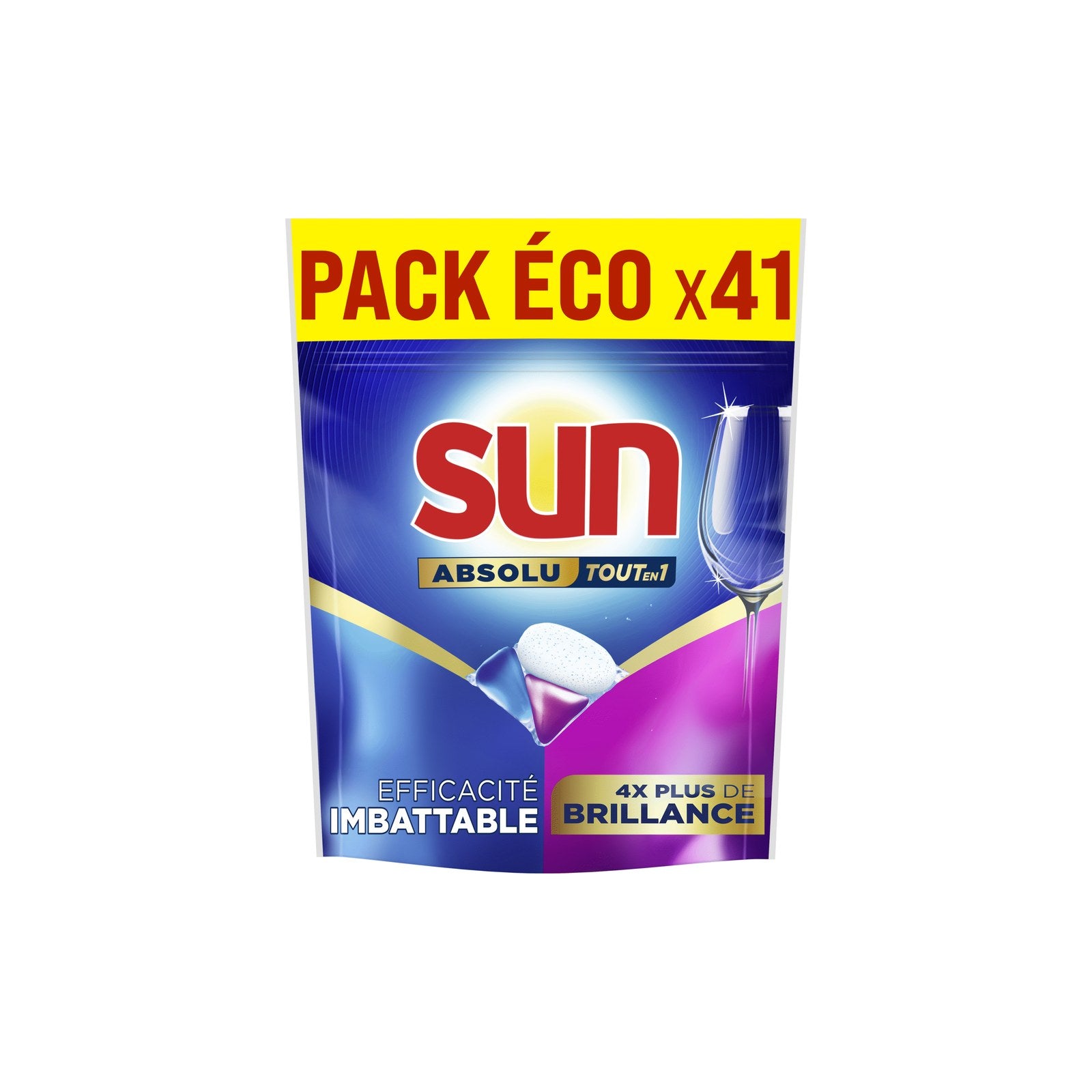 Detergente para Máquina de Loiça Sun Absolute Extra Brilho 615 g