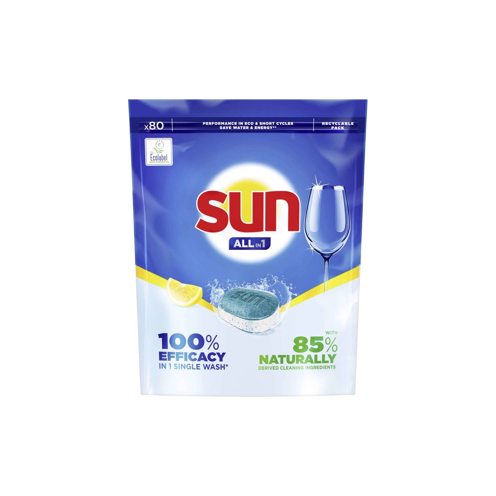 Pastilhas para Máquina de Loiça Sun Limão 1,32 kg
