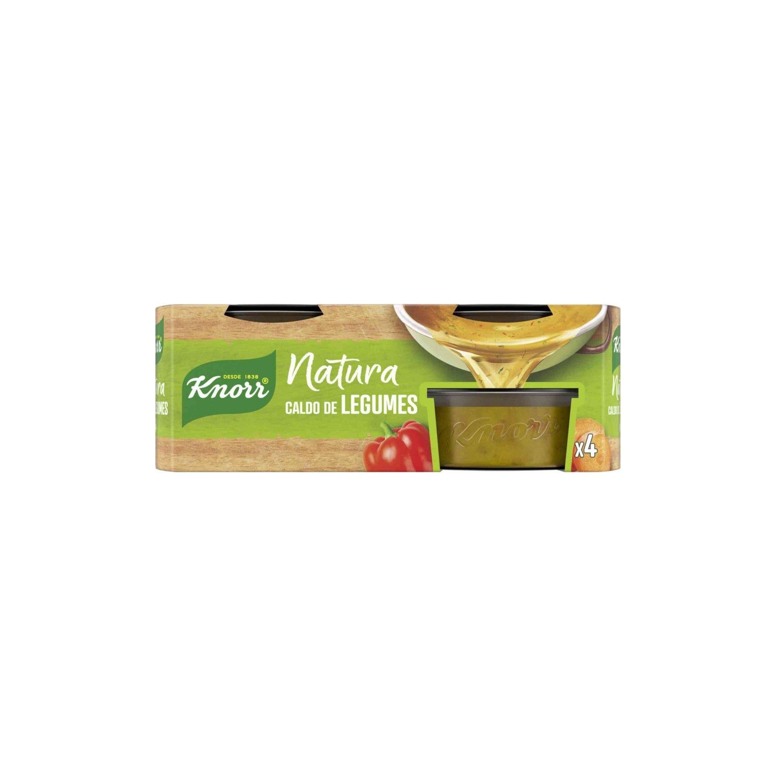 Caldo de Legumes Natura Sem Glúten Knorr 112 g 4 un