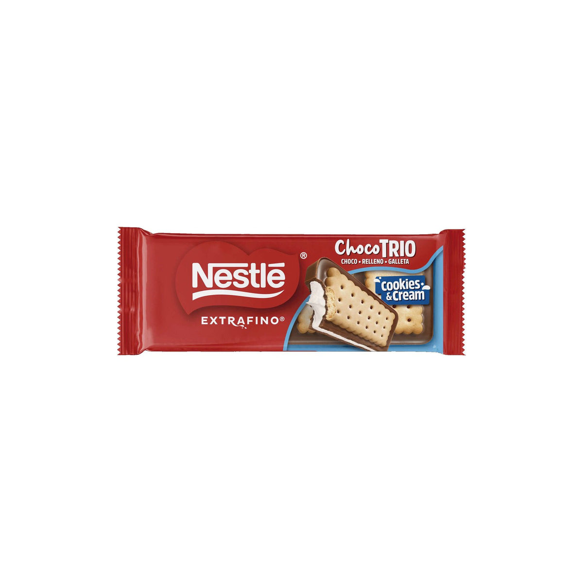 Nestlé Extrafino Chocotrio Cookies & Cream 90 g