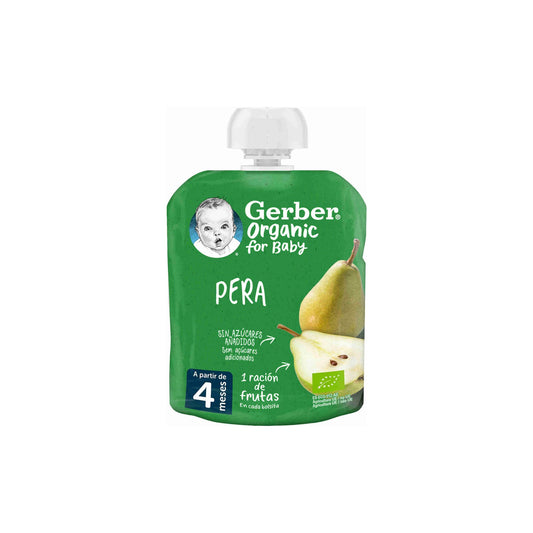 Gerber Organic Puré de Pera +4M 90 g