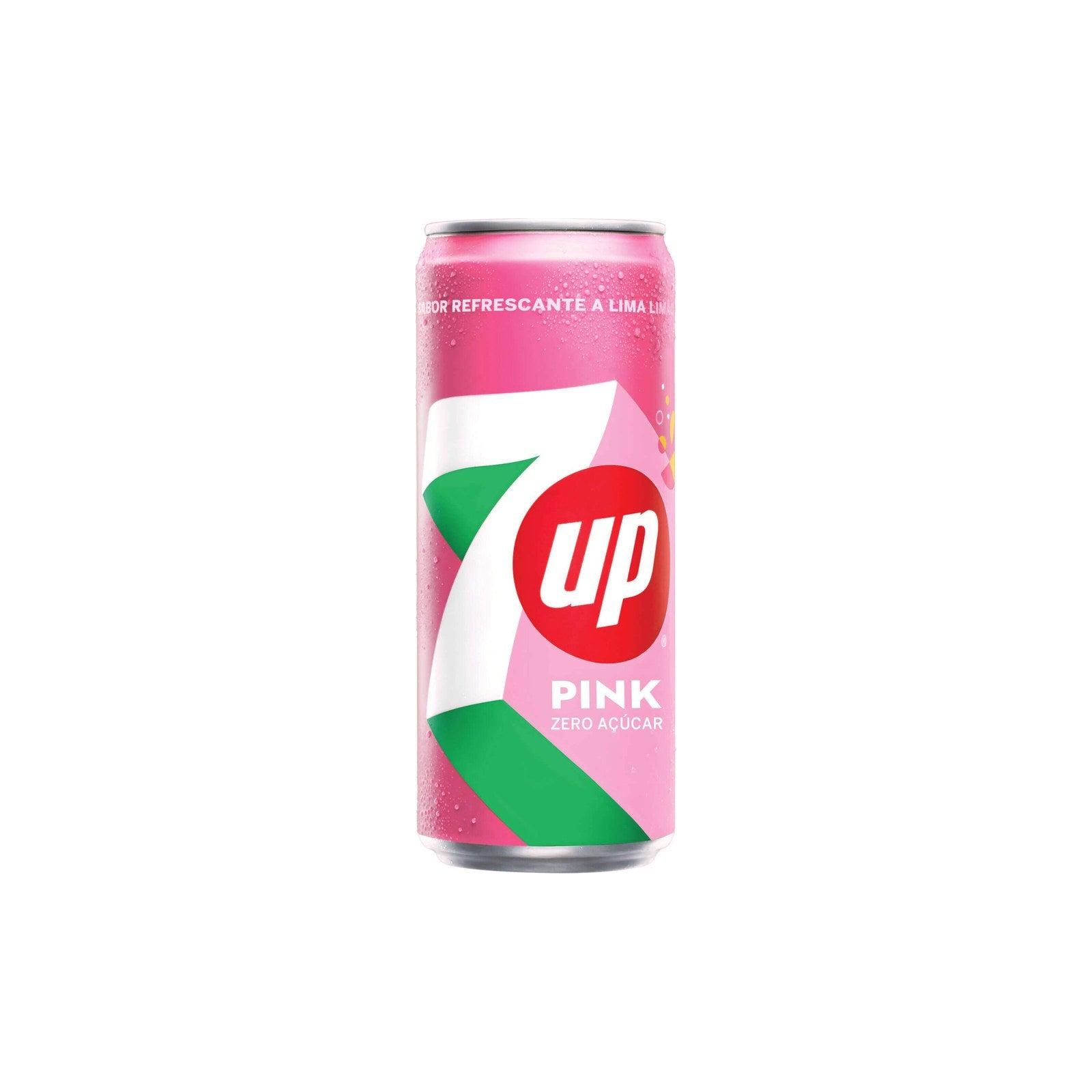 Refrigerante com Gás 7Up Zero Pink Lima, Limão e Framboesa 0,33 L 33 cl