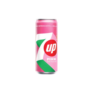 Refrigerante com Gás 7Up Zero Pink Lima, Limão e Framboesa 0,33 L 33 cl