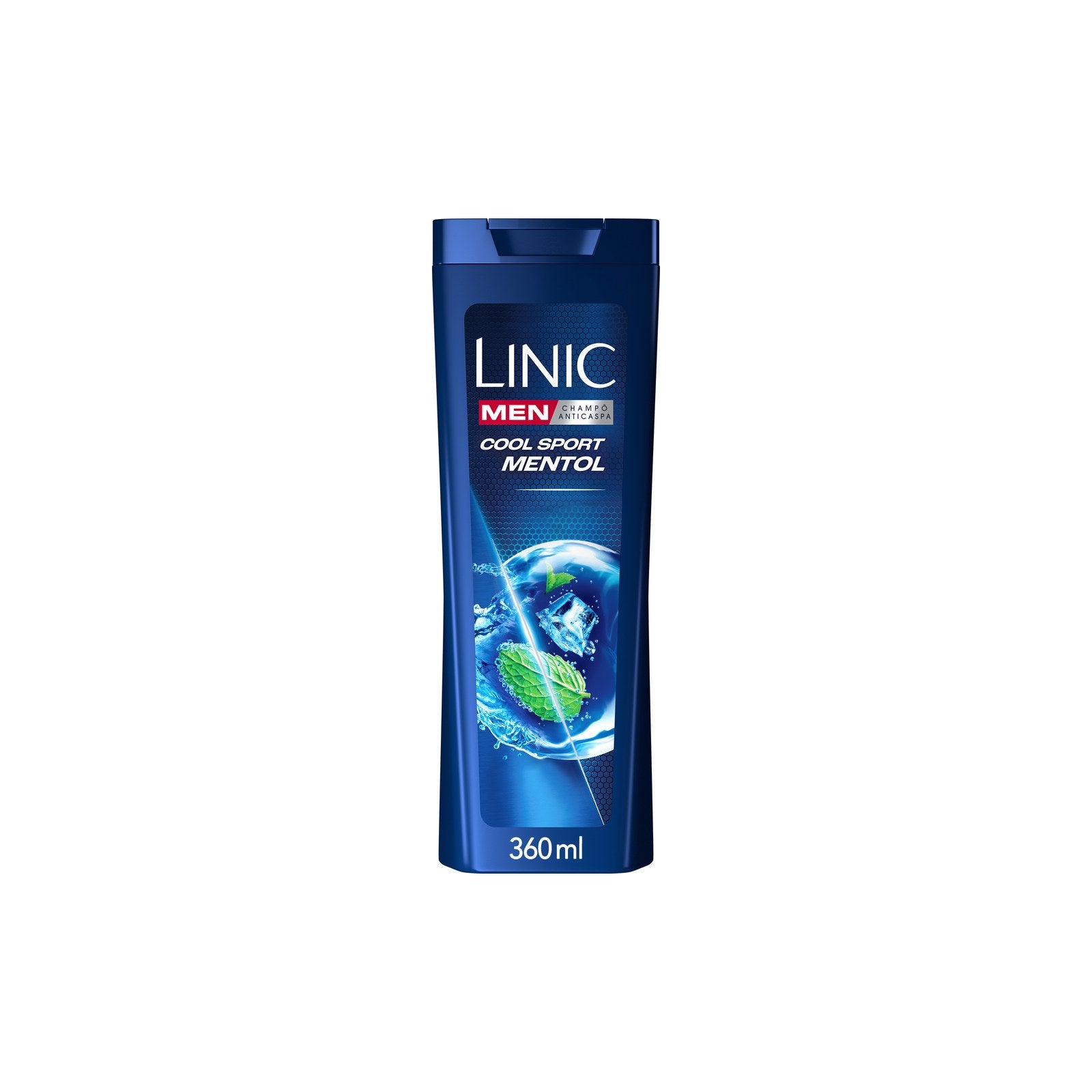 Champô Anticaspa Linic Men Cool Sport Menthol 374 g 360 ml