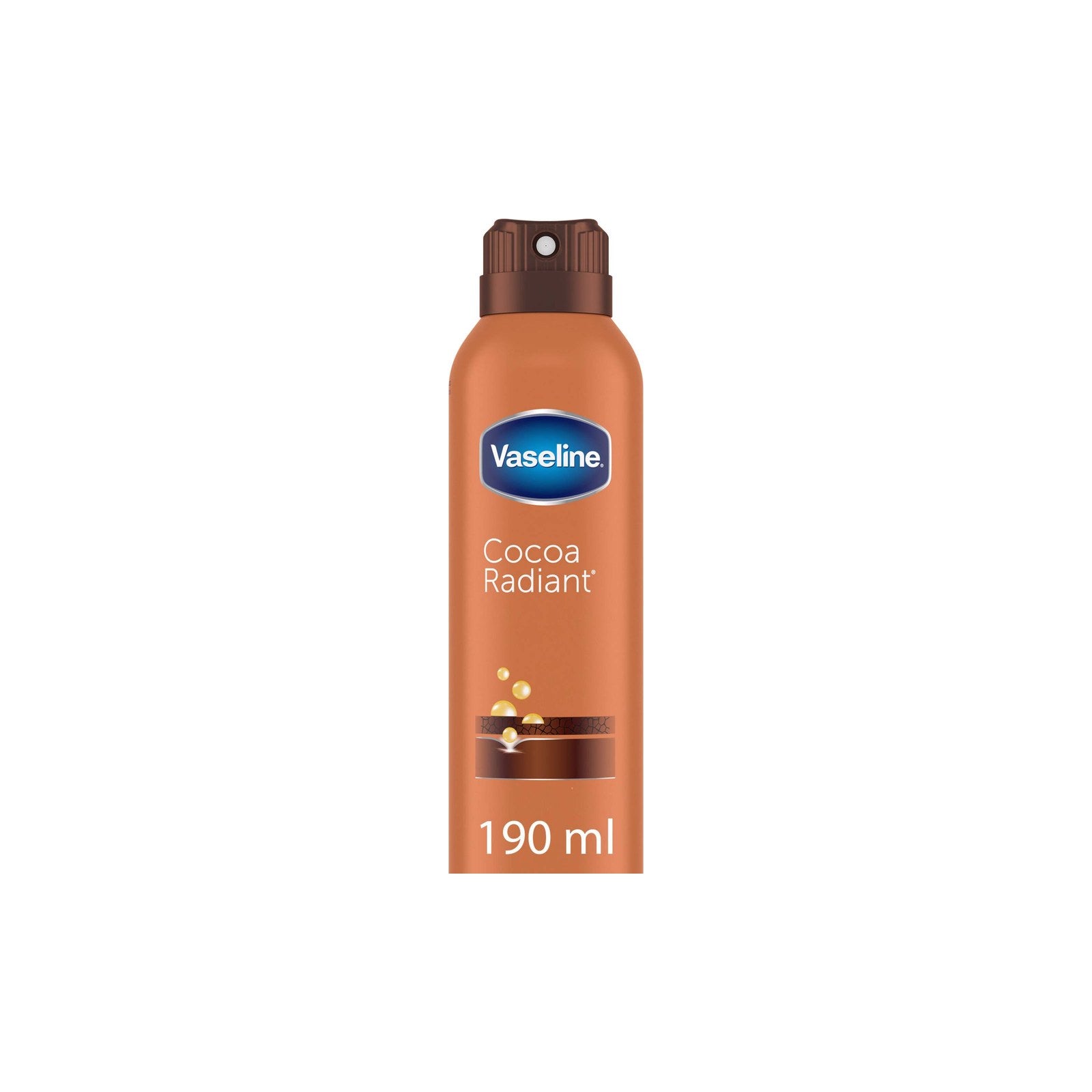 Loção Corporal em Spray Vaseline Cocoa Radiant 190 ml