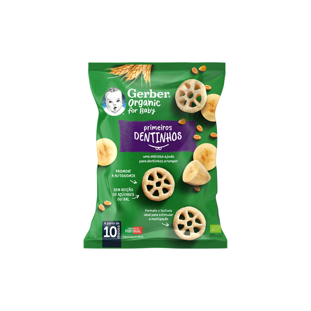 Gerber Primeiros Dentinhos Cereais e Banana +10M 28 g