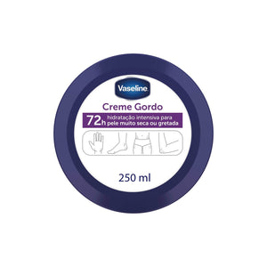 Creme Gordo Hidratação Intensiva 72h Vaseline 250 ml