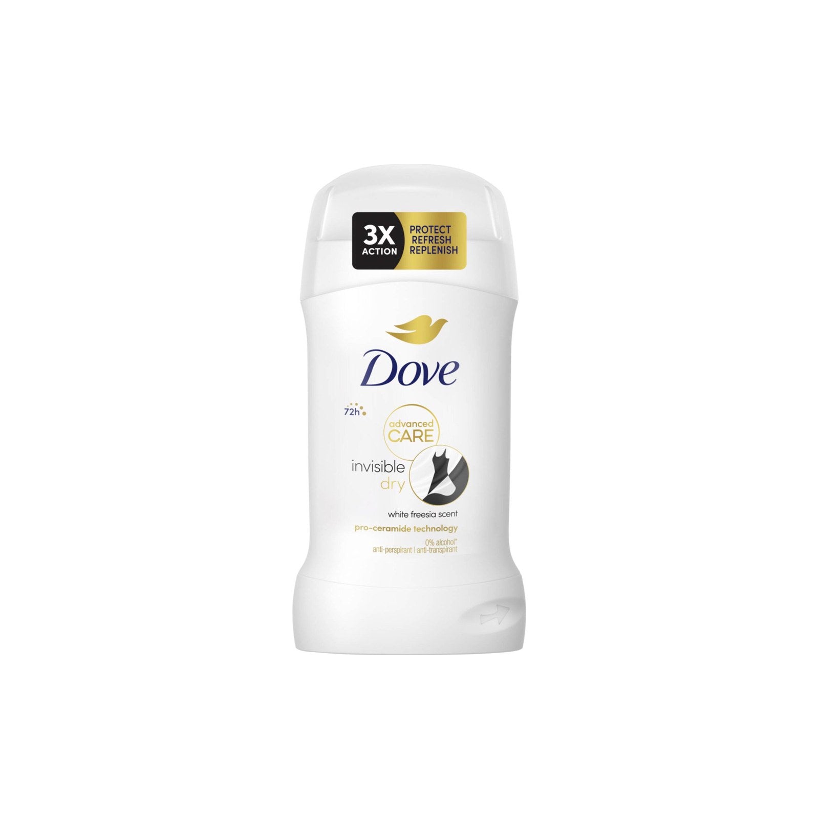 Desodorizante Stick Dove Invisible Dry 72h 54 g 50 ml
