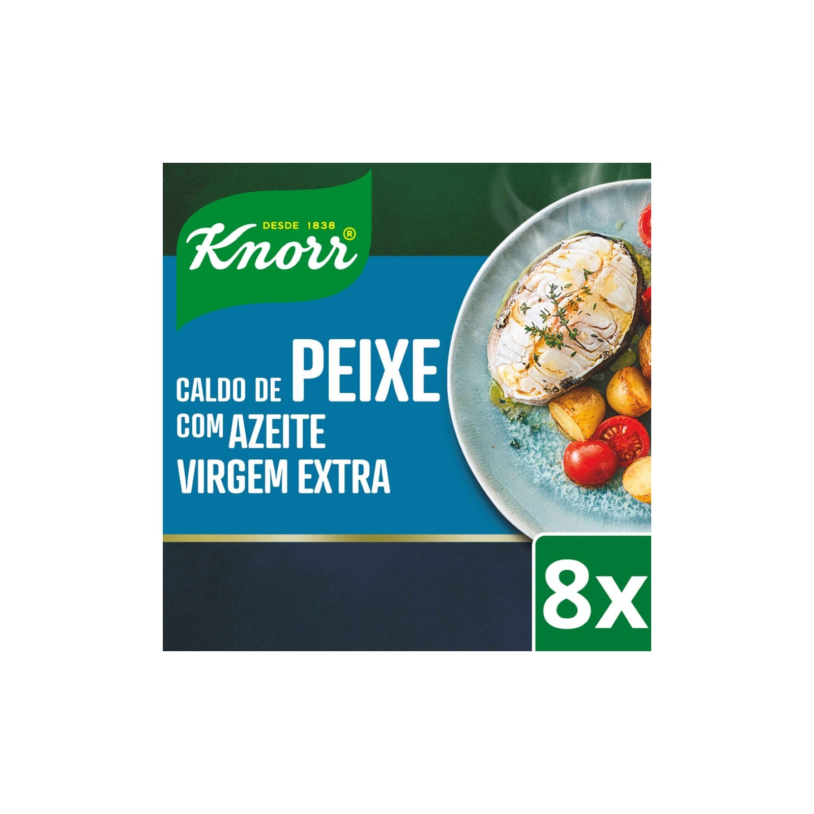 Caldo de Peixe em Cubos com Azeite Knorr 80 g 8 un