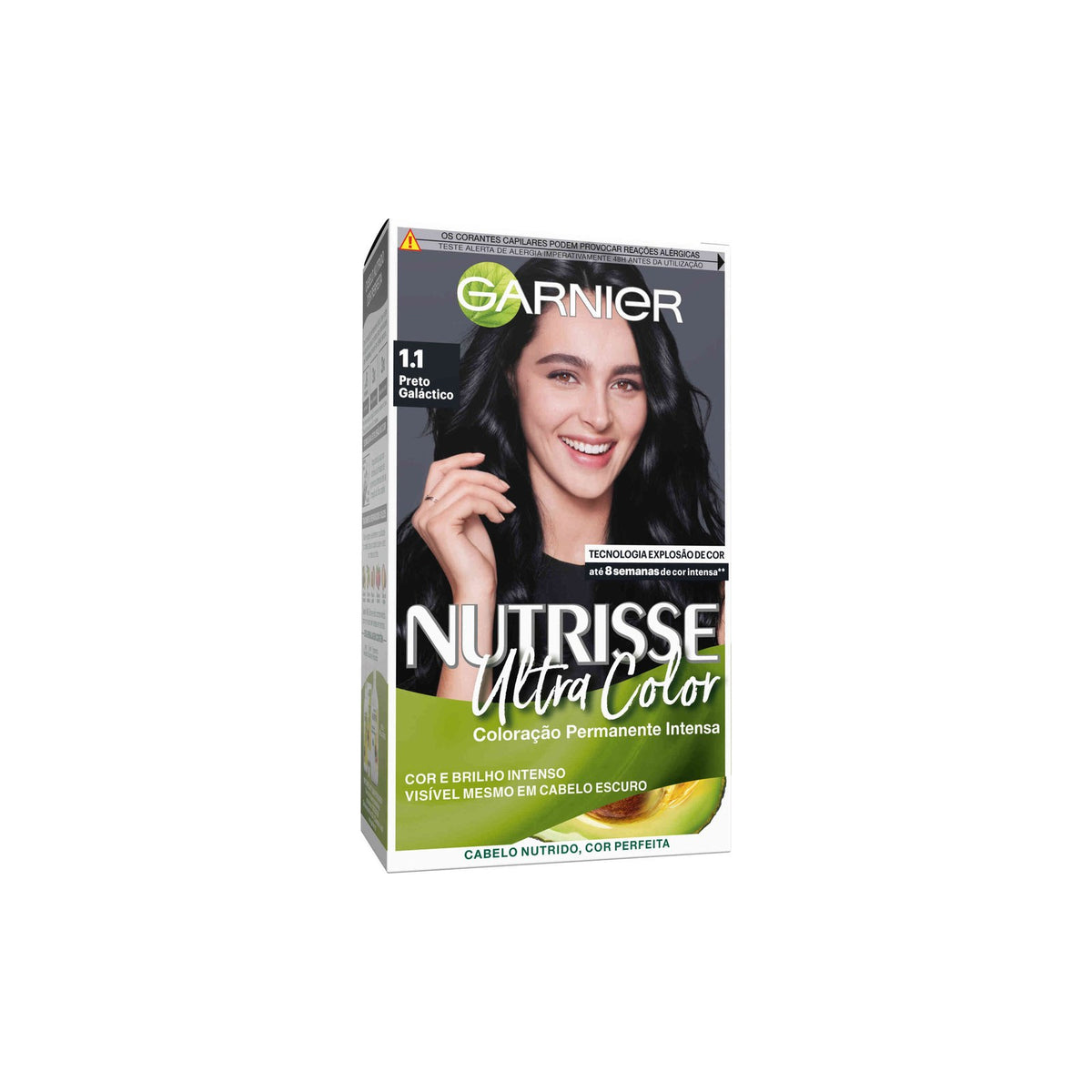 Garnier Nutrisse Coloração Permanente 1.10 Preto Galático 1 un