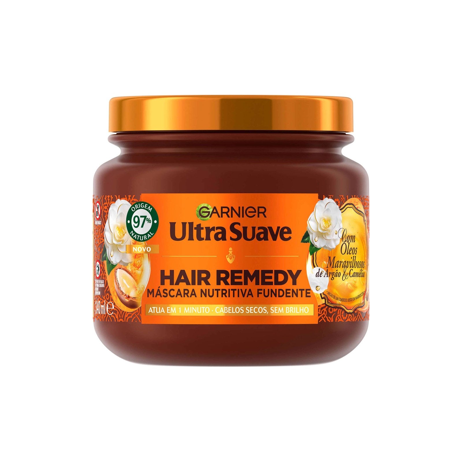 Garnier Ultra Suave Máscara Argão e Camélia 340 ml